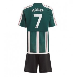 Maillot de foot Manchester United Mason Mount #7 Extérieur enfant 2023-24 Manches Courte (+ pantalon court)